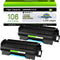 greencycle 2 PK Compatible Toner Cartridges for Canon C106, Black, 5000 Yield per Toner