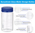PATIKIL 2 Pack Reagent Media Storage Bottles, 500ml Borosilicate Glass Wide Mouth Bottles for Lab Liquids
