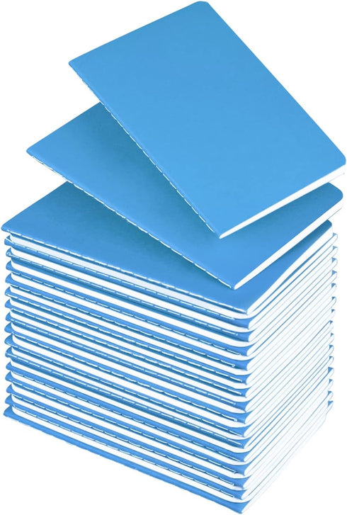 Mini Notebooks Bulk, 36 Pack Small Pocket Journal Notepads, Blue Cover, 3.5 x 5.5 Inches, 30 Sheets/60 Pages