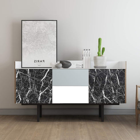 15.8x394 Countertop Countertops Countertop Counter Livelynine Black Contact Paper Waterproof Peel and Stick Kitchen