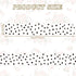 Whaline 24Pcs Magnetic Classroom Bulletin Board Border - Reusable Black White Polka Dot Scalloped Magnetic Strip
