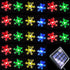Inngree 20 30 8 Solar Christmas Lights Outdoor Waterproof Decorations Ft LED Snowflake String Fairy Lights