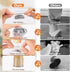 BAIPOK 36Pcs Round Chair Leg Floor Protectors, Silicone Caps with Felt Bottom for Hardwood Floors, Clear