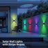 IP65 (2 2 Pack) VICHUNHO Solar Outdoor Wall Lights, Up & Down Solar Powered Lighting, Waterproof Fence Light