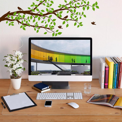 JanJunDec 17x36 Inch Multifunctional Clear Desk Pad Desk Mat for Desktop Laptop, Plastic Table Mat, Waterproof Table