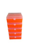Argos R3128 Translucent Polypropylene Microcentrifuge Tube Cryogenic Storage Box, 100 Place with Orange Lid, Pack of 5