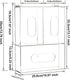 SEANADO Acrylic Disposable Glove Box Face Mask Dispenser Holder Triple Glove Rack Hairnet Tissue Napkin Dispenser