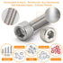 Senyard M2 M3 M4 M5 304 1415pcs Nuts and Bolts, Stainless Steel Metric Bolt Assortment (Lock & Flat Washers),Metric