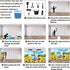 FELIAOQ Cartoon Dairy Cow Mural Wallpaper, Cute Dairy Cow Murals, Sunflower Flowers Murals, Wallpaper for Living Room