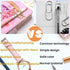 Pen Holder for Notebook, 20PCS Metal Pen Clips with Heart, Cute Journal Paperclips, Large Size Pencil Holder (Rose Gold)