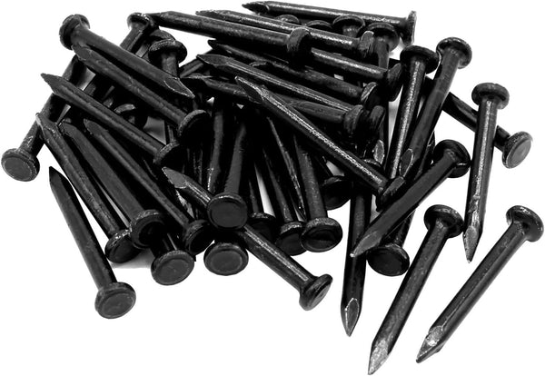 50pcs Hardware Nails 1.2 inch Length, Carbon Steel Point Tip Wall Cement Masonry Nails for Woodworking