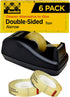 Scotch Double Sided Tape, 0.50 in. x 900 in., 1 Dispenser & 6 Refill Rolls/Pack