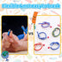 Haawooky 45 Pieces Flexible Soft Colorful Stripe Rubber Pencils with Erasers for Kids Gift
