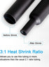 MILAPEAK 300 PCS Heat Shrink Tubing Kit - Marine Grade Adhesive Lined 3:1 Ratio Shrink Wrap - Black, Red