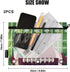 Football Pencil Pouch for 3 Ring Binder - 2 Pack Zippered Clear Pencil Case for Daily Supplies