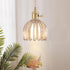 Plug in Pendant Light Fixtures, Hanging Light Fixture Vintage Glass Pendant Light, Mini Amber Tulip Hanging Lamp