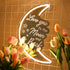 5V Dimmer 15.75 Britrio LED Moon Neon Light Sign, Love You To the Moon And Back Mirror Neon Wall Decor for Party Girls