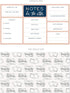 Babysitter Notepad, 50 Pages with Sticky Note Adhesive on Back