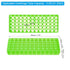 PATIKIL 60 Wells Tube Rack, 1 Pcs Vial Rack Double Panel Centrifuge Tube Holder for Microcentrifuge Tubes 0.2/0.5/1.5/2ml, Light Green