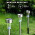 12 Pack Dream Master Solar Lights Outdoor Waterproof, Stainless Steel LED Landscape Lighting, Solar Garden Lights