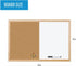 Mastervision Cork & Dry Erase Combo Board, 18" x 24", Dry Erase White Board and Cork Bulletin Board Combo