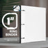 WOT I Telescoping 3 Ring Binder, 1 Inch, 1PC - White, Flexible Binder with Expandable Spine