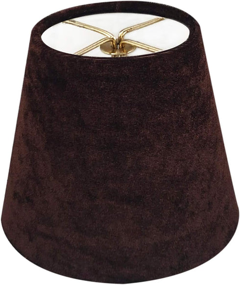Royal Designs, Inc. CS-1104-6BR Velvet Empire Chandelier Shade, 4 x 6 x