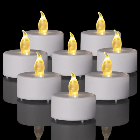TSLVIC LED Battery Tea Light Candle- 24 Pack Flameless Candles Realistic and Bright