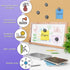 VNDUEEY 55Pcs Ceramic Magnets for Crafts, Strong Adhesive Backing Small Round Discs for Refrigerator, DIY Crafts