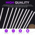 Swpeet 15Pcs Assortment Kit of Milkly Plastic Rods, 4mm Diameter, 250mm Length, ABS Round Stick for DIY Model