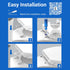 Plus Toilet Seat Elongated, Soft Close Toilet Seat, No-Slam, Magnetic Quick-Release Easy Clean, Easy Installation