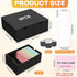 aopule 6 Packs Box,3x5 Lid,2-Compartment 3'x5' Index Cards Index Card Holder with Black Index Card Storage Organizer