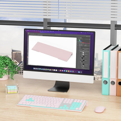 Computer Keyboard Stand Holder - Ergonomic Acrylic Keyboard Stand for Desktop Comfortable Keyboard Tray Riser