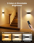 Set 8000mAh Closet Motion Sensor Wall Sconce Indoor with Remote Control Wall Light LED Wall Sconces of Two Rechargeable