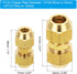 PATIKIL Pipe Extension Joint Connector Set: 4Pcs Free Welding AC Copper Pipe Coupling Adapter Fittings for Refrigeration