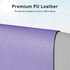 Leather Desk Pad Protector,Mouse Pad,Office Desk Mat, Non-Slip PU Leather Desk Blotter,Laptop Desk Pad,Waterproof Desk Writing Pad for Office and Home (23.6" x 13.7", Lavender) by Aothia