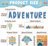 Let The Adventure Begin Motivational Bulletin Board Set for Classroom Decoration Let's Explore Themed Bulletin Cutouts Travel Map Poster Set for Teachers Students Back to School Wall Decor by ZOIIWA