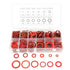 600PCS Red Steel Paper Fiber Flat Washers Kit - Insulation Washer Assorted Set with Box for Electrical Connections