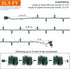 Watereem 100 Count, Clear Christmas String Lights, Incandescent Mini Christmas Lights, Connectable Xmas Tree Light