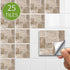 25 Pcs Self-adhesive Tile transfer for Home Decor, Peel and stick Tile Decal, Water-proof Backsplash Wall Tile Sticker for Kitchen Bathroom, 4x4inch by Alwayspon