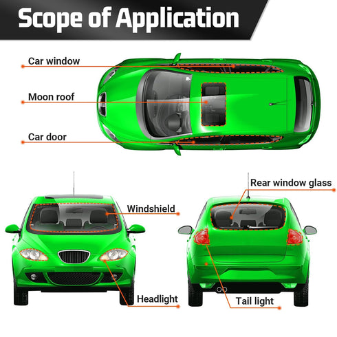 ZXMT Butyl Sealant Tape, PROMOTOR Butyl Rubber Tape for Windows, Doors, Car Parts, Windshield Installation