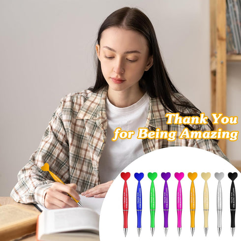 Yeaqee 36 Pcs Appreciation Pens, Bulk Inspirational Ballpoint Gifts, Thank You for Being Amazing for Employees