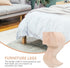 12x6cm Set 4 Kisangel Wood Carving Rubber Wood Furniture Legs for Sofa Chair Table of Replacement Legs for Tv Cabinet