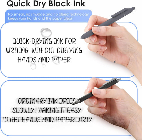Halloween Gel Pens, 0.5mm Fine Point Journaling Pen Sets, Black Ink Aesthetic Gifts for Women Men Student Office