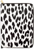 Kate Spade New York Vegan Leather Padfolio, Zipper Portfolio with 8.5" x 11" Writing Pad, Modern Leopard Organizer