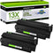 greencycle 2 PK Black Toner Cartridge Replacement Compatible for HP 13X Q2613X 13A Q2613A 15X C7115X 15A C7115A for