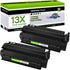 greencycle 2 PK Black Toner Cartridge Replacement Compatible for HP 13X Q2613X 13A Q2613A 15X C7115X 15A C7115A for
