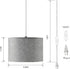 XINGZHI Bulb 15ft Plug in Hanging Lamp with RGB Smart Plug-in Cord Pendant Light with Cord Fixture Pendant Lights