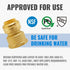 SUNGATOR 3/4 Inch x 1 Inch FNPT Adapter, No Lead Brass Push-to-Connect Female Plumbing Fittings