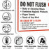 7" 10" 55 SmartSign x 'Do Not Flush - Baby Wipes/Feminine Hygiene Products/Paper Towels In Case Of A Clog Do Not Flush